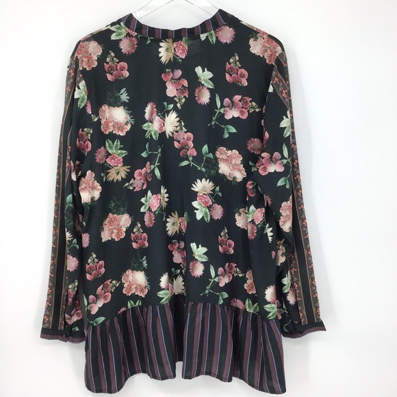 Tolani Collection Ruffled Hem Floral Print Tunic - Picture 6 of 14